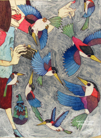 Yuji Hiratsuka Print - Bird Trainer